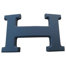 Hermès-Modelo de hebilla de cinturón Hermès 5382 PVD mate 32MM-Negro