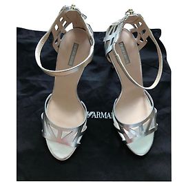 Giorgio Armani Sandalen Silber