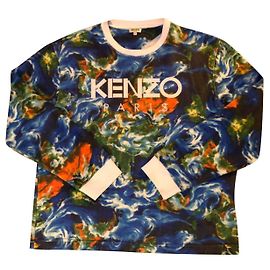 Kenzo sweatshirt blue acrylic Blue