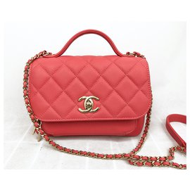 Chanel-Chanel Business Affinity Rose coral bag-Pink