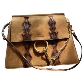 Céline-Bolso de pitón Céline Amazing-Castaño