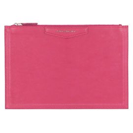 Clutch de cuero rosa Antigona de Givenchy Rosa