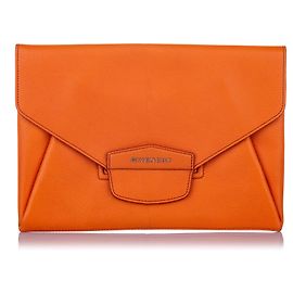 Givenchy Orange Medium Antigona Envelope Clutch Bag Orange
