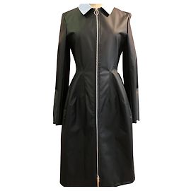 Dior raincoat matte waxed canvas black and light blue Black Light blue