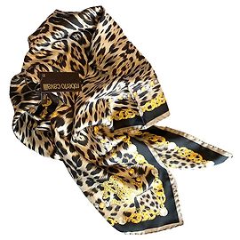 Roberto Cavalli Fular estampado leopardo Multicolor