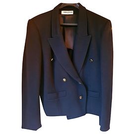 Sonia Rykiel Navy Blue Wool Blazer Jacket Navy blue