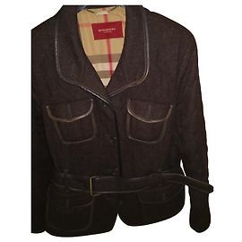 Chaqueta Burberry de algodón marrón oscuro Marrón oscuro
