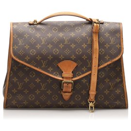 Louis Vuitton-Louis Vuitton Brown Monogram Beverly Aktentasche GM-Braun