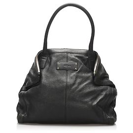 Alexander McQueen Black De Manta Ledertasche Schwarz