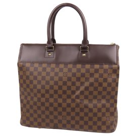 Louis Vuitton-Louis Vuitton Brown Damier Ebene Greenwich PM-Brown,Dark brown