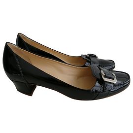 Tod's Black Leather Heels 39 Black