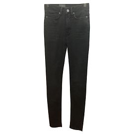 All Saints Vaqueros pitillo gris oscuro W24 l29 Gris