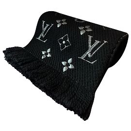 Louis Vuitton Logomania-Schal Schwarz