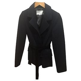 Autre Marque Roksanda Wool Jacket Navy Blue and Black Black Navy blue