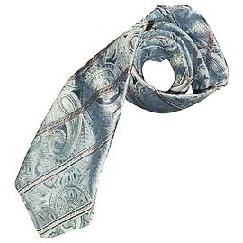 CANALI / BLUE SILK TIE WITH TEXTURED EFFECT / NEW WITH LABEL CANALI LABEL Light blue