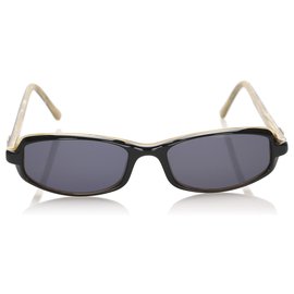 Fendi-Fendi Black Round Tinted Sunglasses-Brown,Black