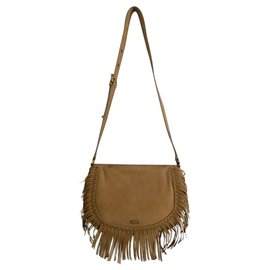 Ikks-Handbags-Brown,Beige,Other,Light brown