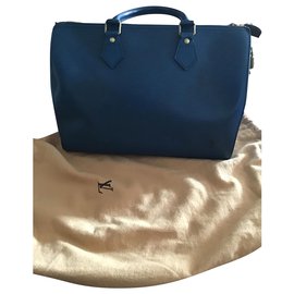 Louis Vuitton-Speedy Blue Epi-Blu navy