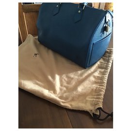 Louis Vuitton-Speedy Blue Epi-Azul marinho