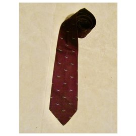 Hermès-Ties-Dark red