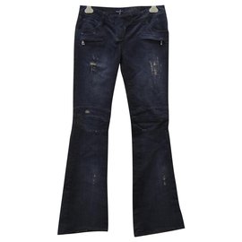 Balmain-jeans-Noir,Doré