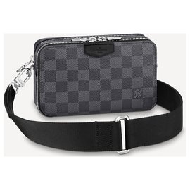 Louis Vuitton-LV Alpha tragbare Brieftasche-Grau