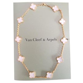 Van Cleef & Arpels-Van Cleef & Arpels Vintage Alhambra Halskette-Golden