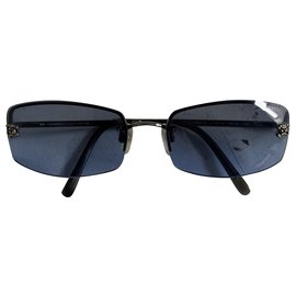 Chanel-Sonnenbrille-Blau