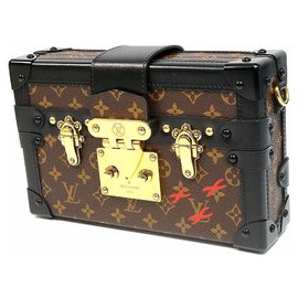 Louis Vuitton-Louis Vuitton Petite Malle Mini trunk Womens shoulder bag M44199-Other