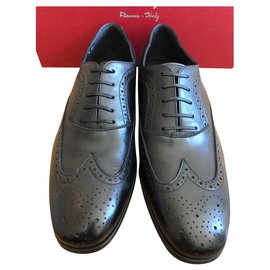 Salvatore Ferragamo-FERRAGAMO NEW MENS' DERBY-Black
