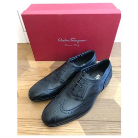 Salvatore Ferragamo-FERRAGAMO NEW MENS' DERBY-Black