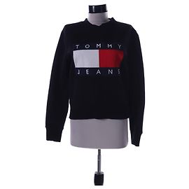 Suéter Tommy Hilfiger de algodão preto XS Preto Multicor