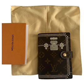 Louis Vuitton Agenda Brown Cloth Brown