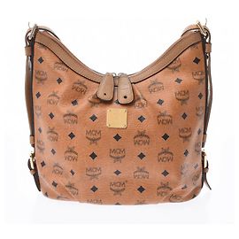 Bolsa De Ombro MCM Marrom