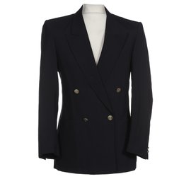 Yves Saint Laurent-Blazers Jackets-Navy blue
