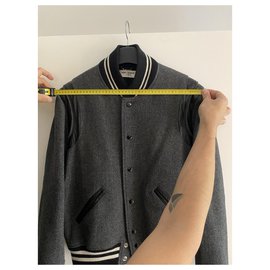 Saint Laurent-Teddy jacket-Grey