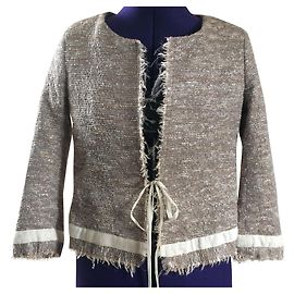 Chaqueta Hartford hilos plateados Plata Beige