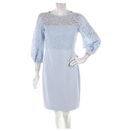 Robe en dentelle bleue Ralph Lauren Bleu