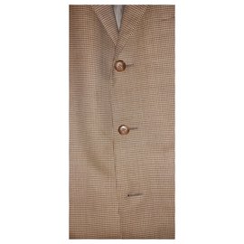 Ermenegildo Zegna-ERMENEGILDO ZEGNA SU MISURA / TROFEO WOOL JACKET WITH HOUNDSTOOTH PATTERNS-Other