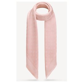 Louis Vuitton-M70805 Scialle Monogram Shine-Pink