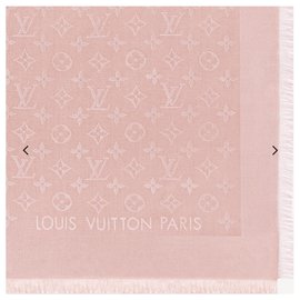 Louis Vuitton-M70805 Scialle Monogram Shine-Rose