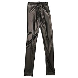Plein Sud Jeanius leggings black leather effect Black