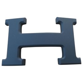 Hermès-Modelo de hebilla de cinturón Hermès 5382 PVD mate 32MM-Negro