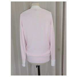 Chanel-Chanel Jacke 100% Baumwollgröße M-Pink