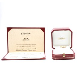 Cartier-Cartier Rose Gold 18k Love Wedding Band Tamaño del anillo 50-Dorado