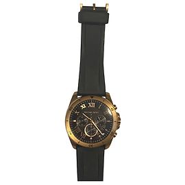 Relógio Michael Kors de Quartzo Preto e Ouro Rosa Preto