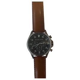 Relógio Michael Kors de Quartzo em Couro Caramel Caramelo