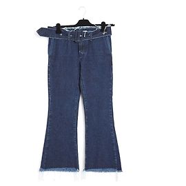 Vaqueros Marques Almeida Flare Crop Azules Algodón 40 Azul