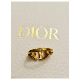 Dior-Dior CD Navy Ring in size S-Gold hardware