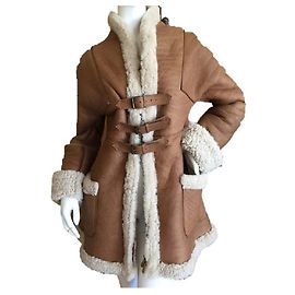 Alexander Mcqueen Abrigos, Ropa de calle Castaño